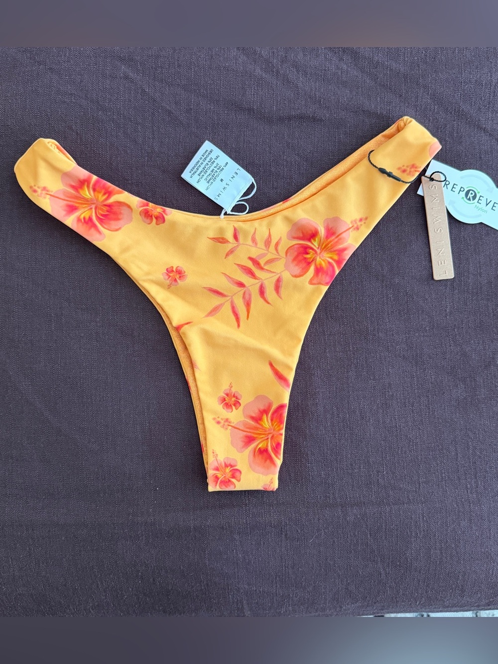 Leni Swims mini bottom reversible -Tropicale print